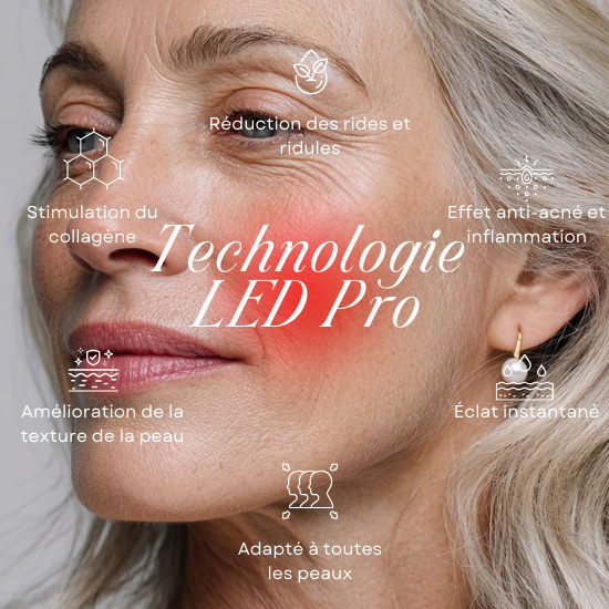 AMYO Masque LED Anti-Âge Lumière Rouge