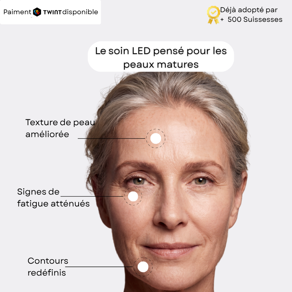 AMYO Masque LED Anti-Âge Lumière Rouge